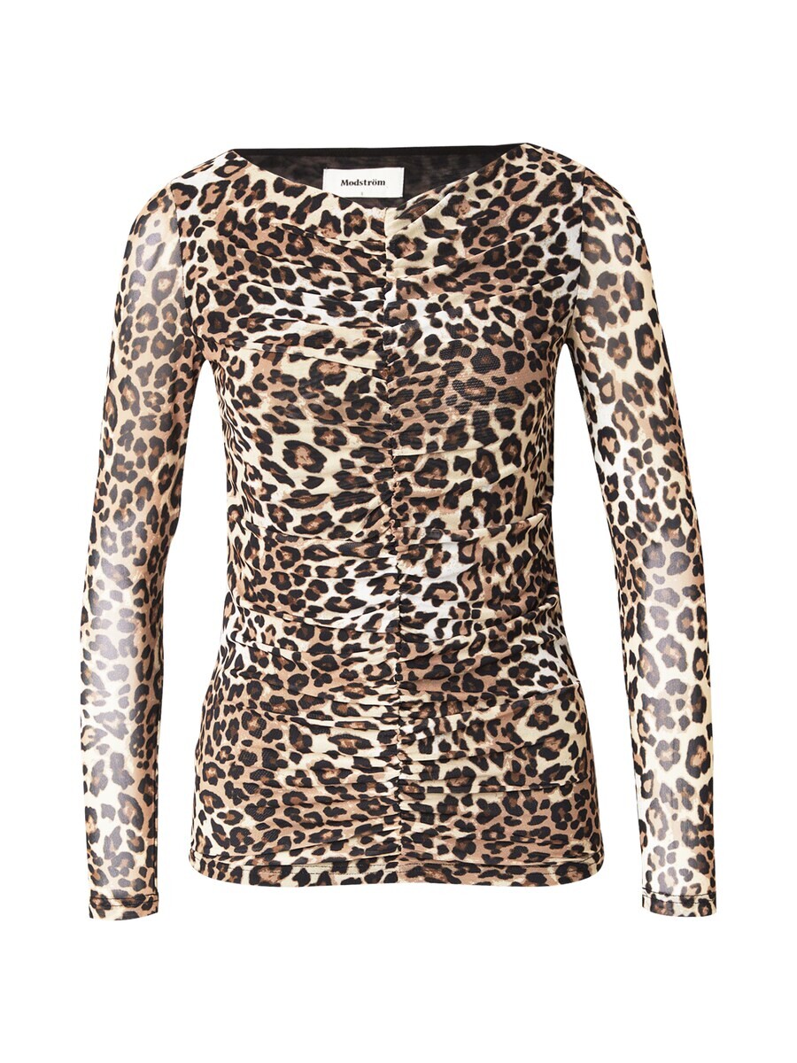 

Лонгслив modström Shirt Gwen, цвет brown/brocade/cappuccino
