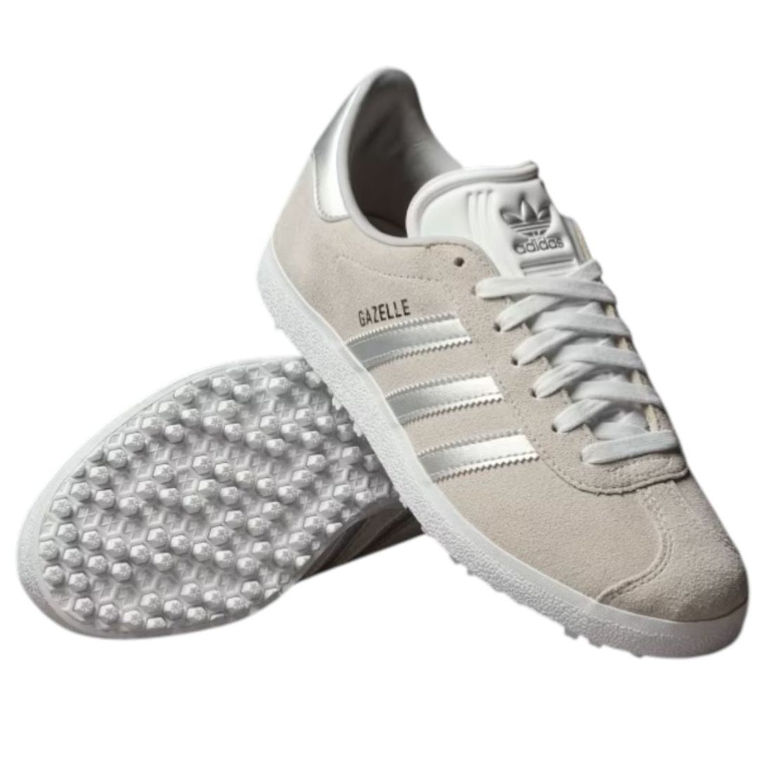 Кроссовки (WMNS) adidas Gazelle Spikeless Golf 'Crystal White Silver Metallic' — фото 3