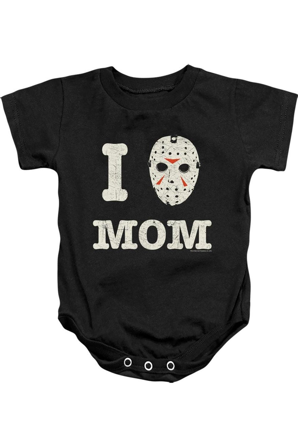 

Детский комбинезон на кнопках "Пятница, 13-е" для мамочки Gildan, черный