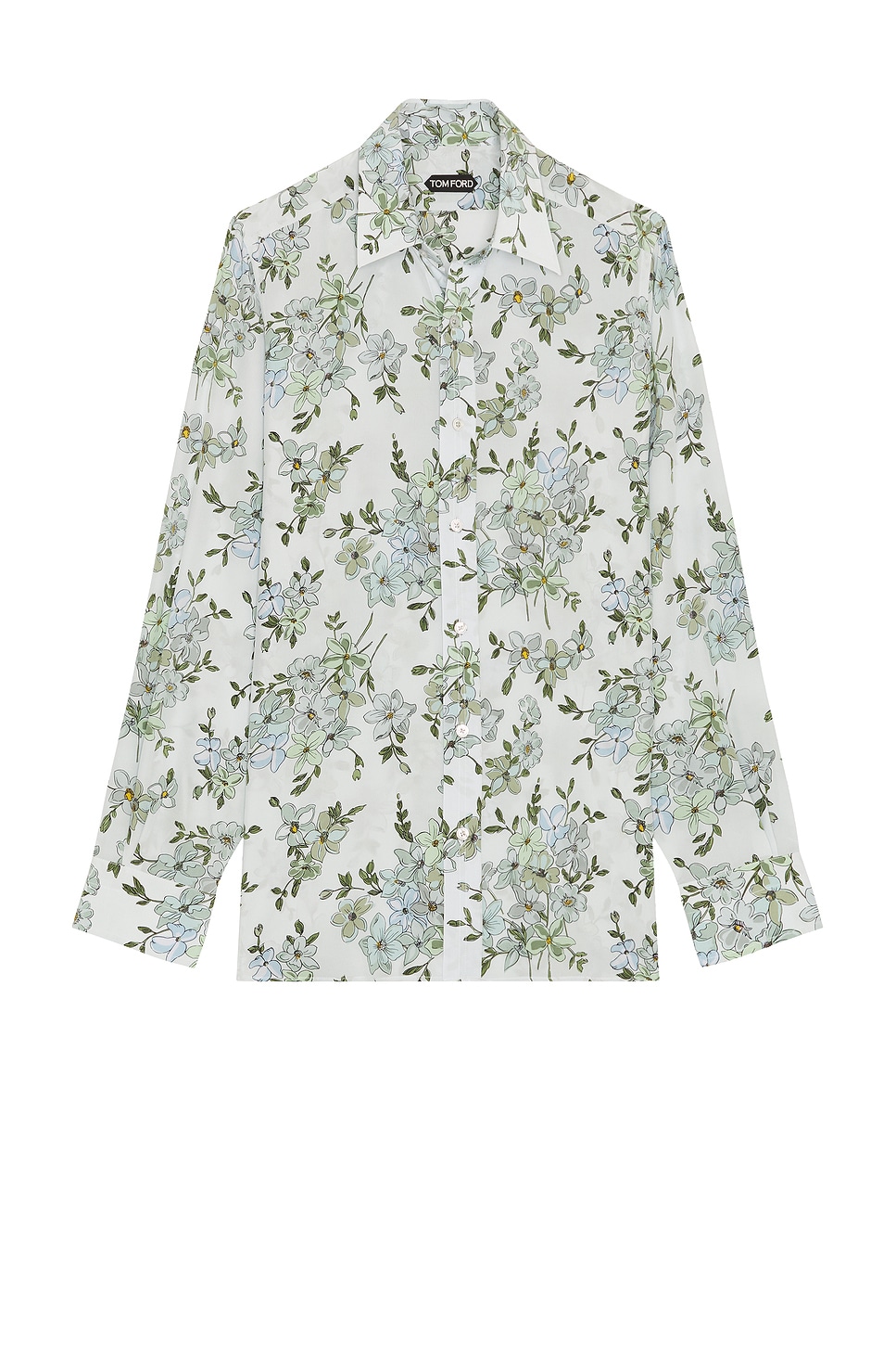 

Пижама Saint Tropez с цветочным принтом в облегающем крое Tom Ford, Combo Grey & Light Blue