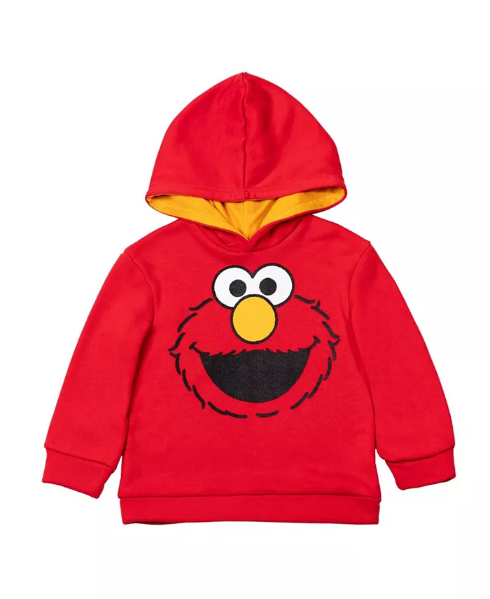 

Детский флисовый худи с капюшоном для мальчиков Sesame Street, красный
