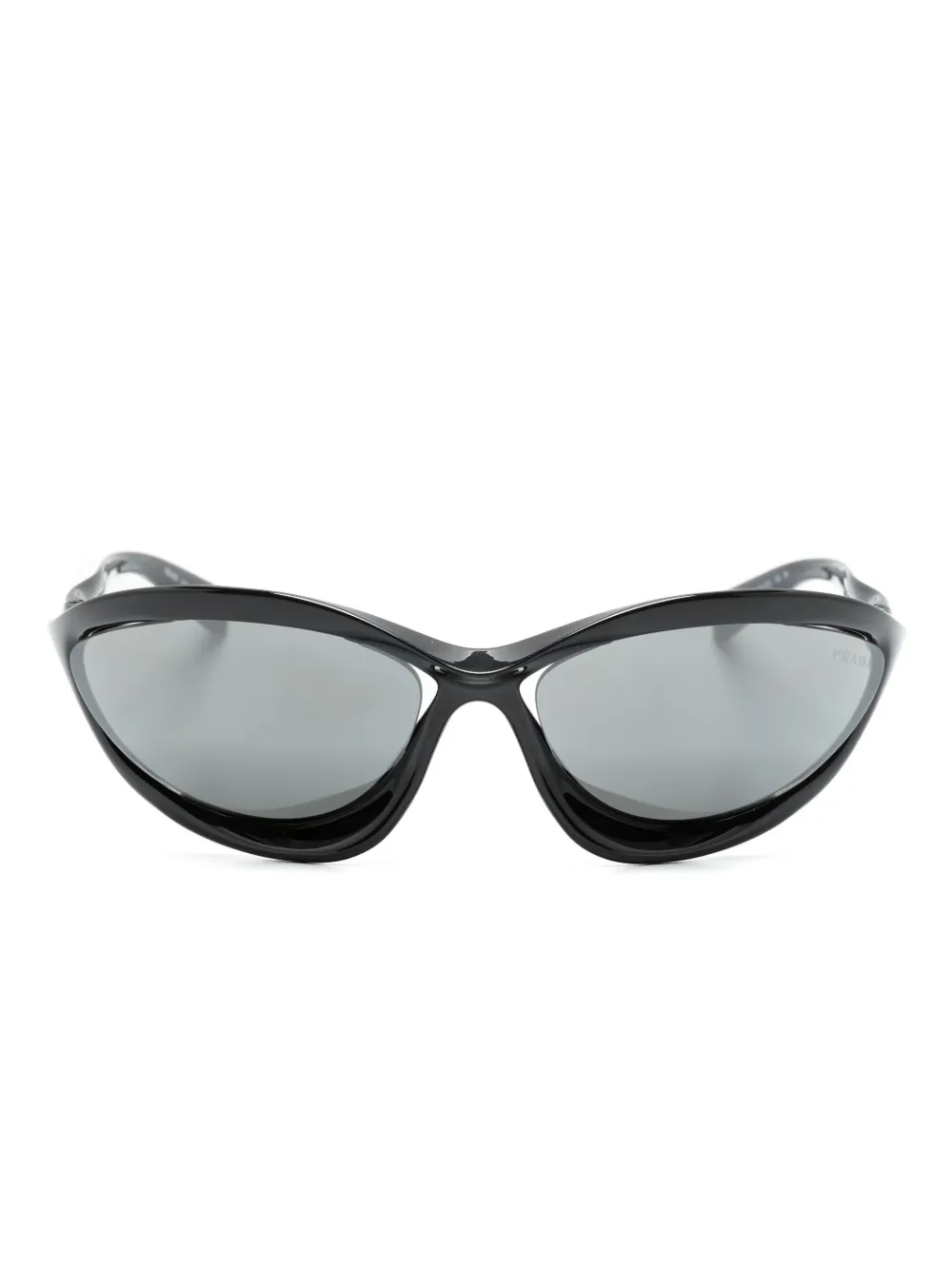 

Солнцезащитные очки Runway в геометричной оправе Prada Eyewear, черный