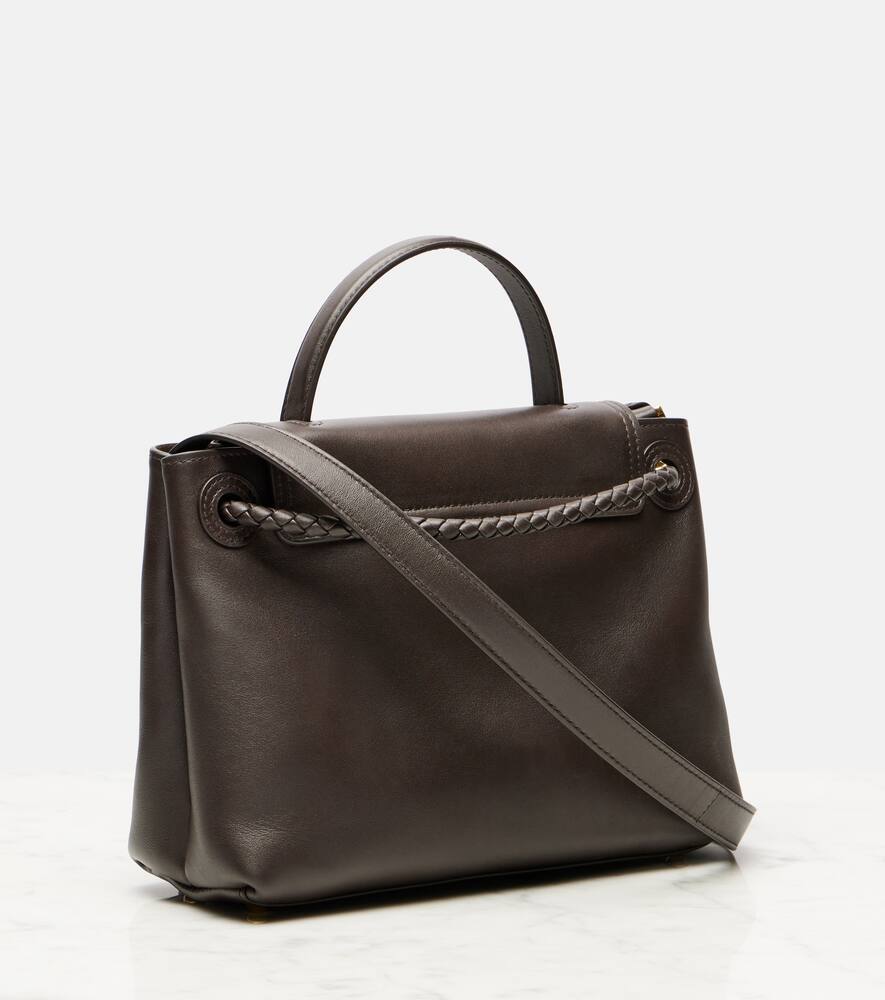 Маленькая кожаная сумка через плечо Ciao Ciao Bottega Veneta, Fondant-M Brass — фото 4