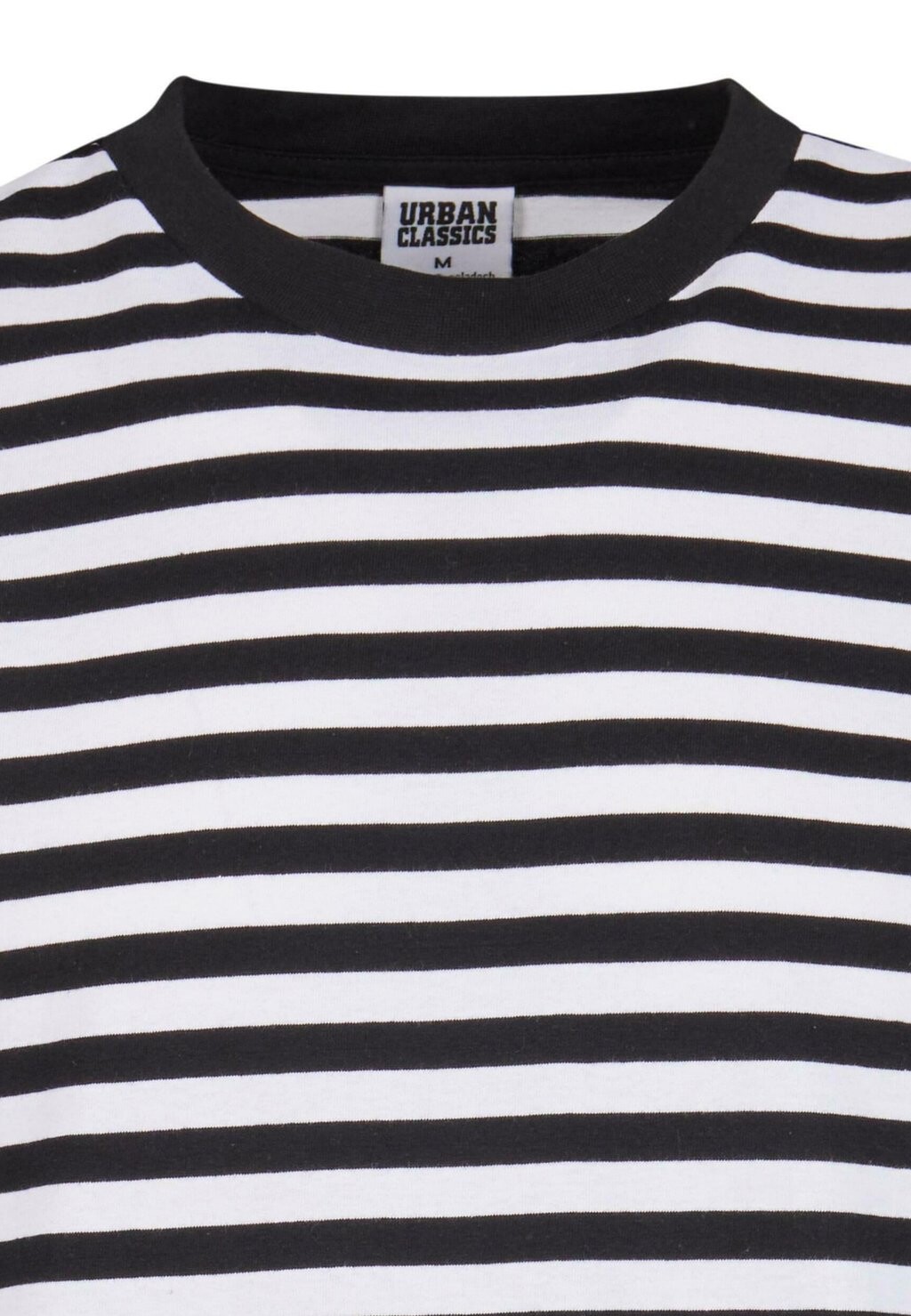 

Футболка с принтом Regular Stripe Urban Classics, черный