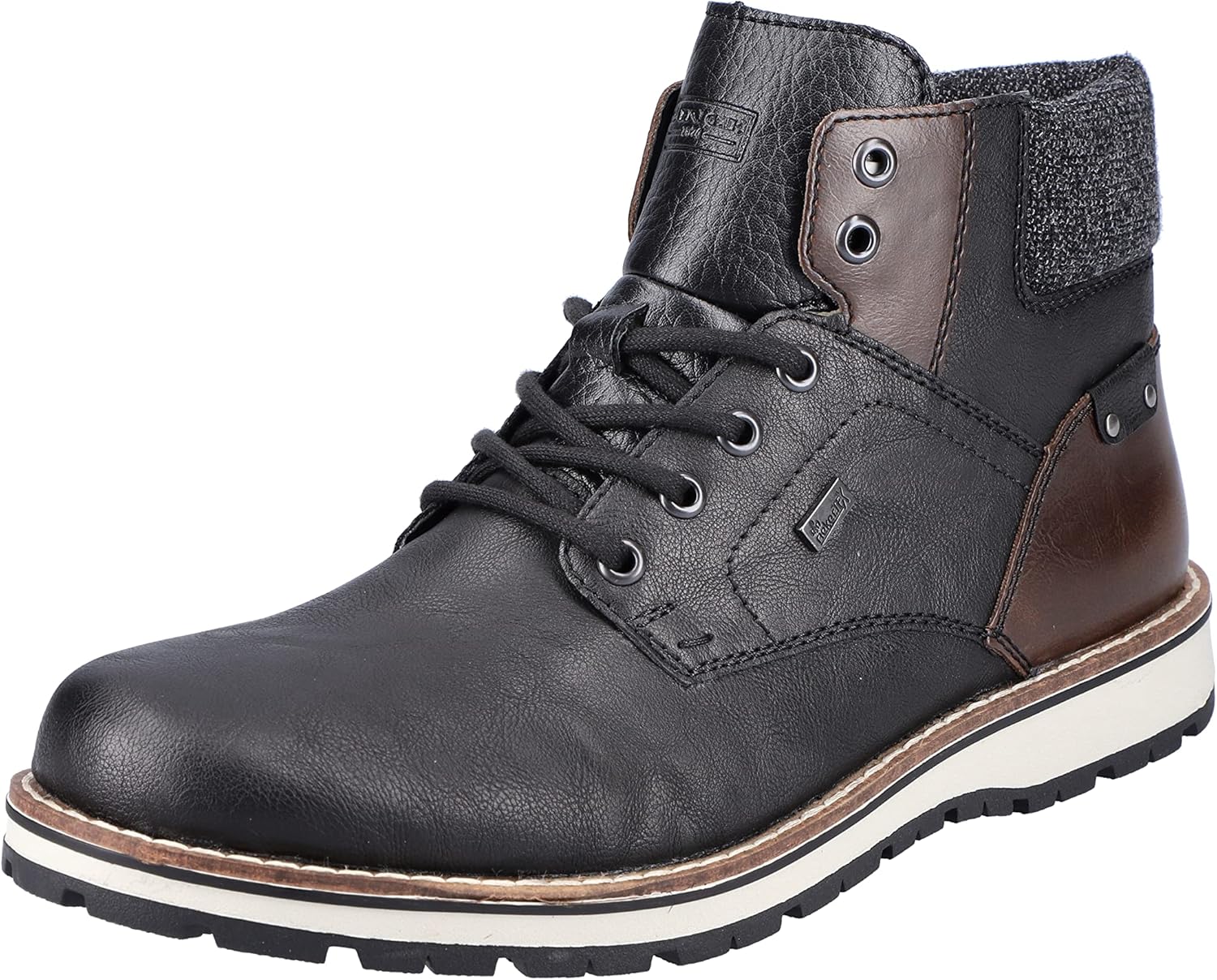 

Мужские классические ботинки Rieker до щиколотки, черный