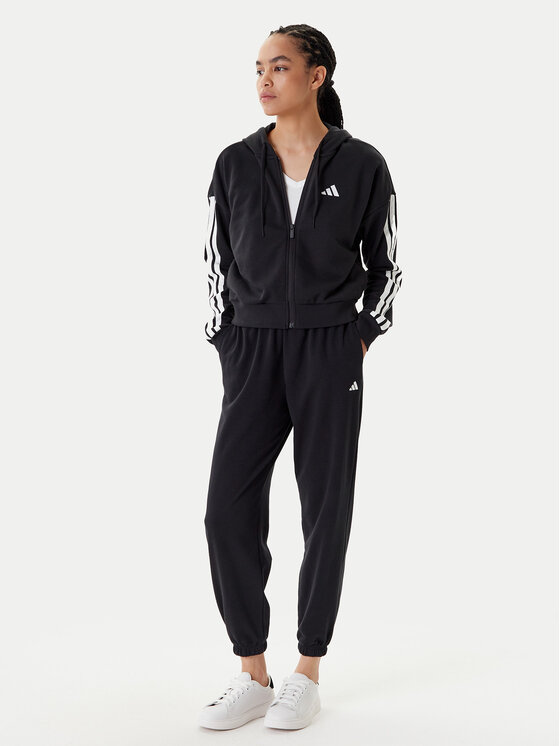 Толстовка обычного кроя Essentials 3-Stripes JE0052 Adidas, черный — фото 2