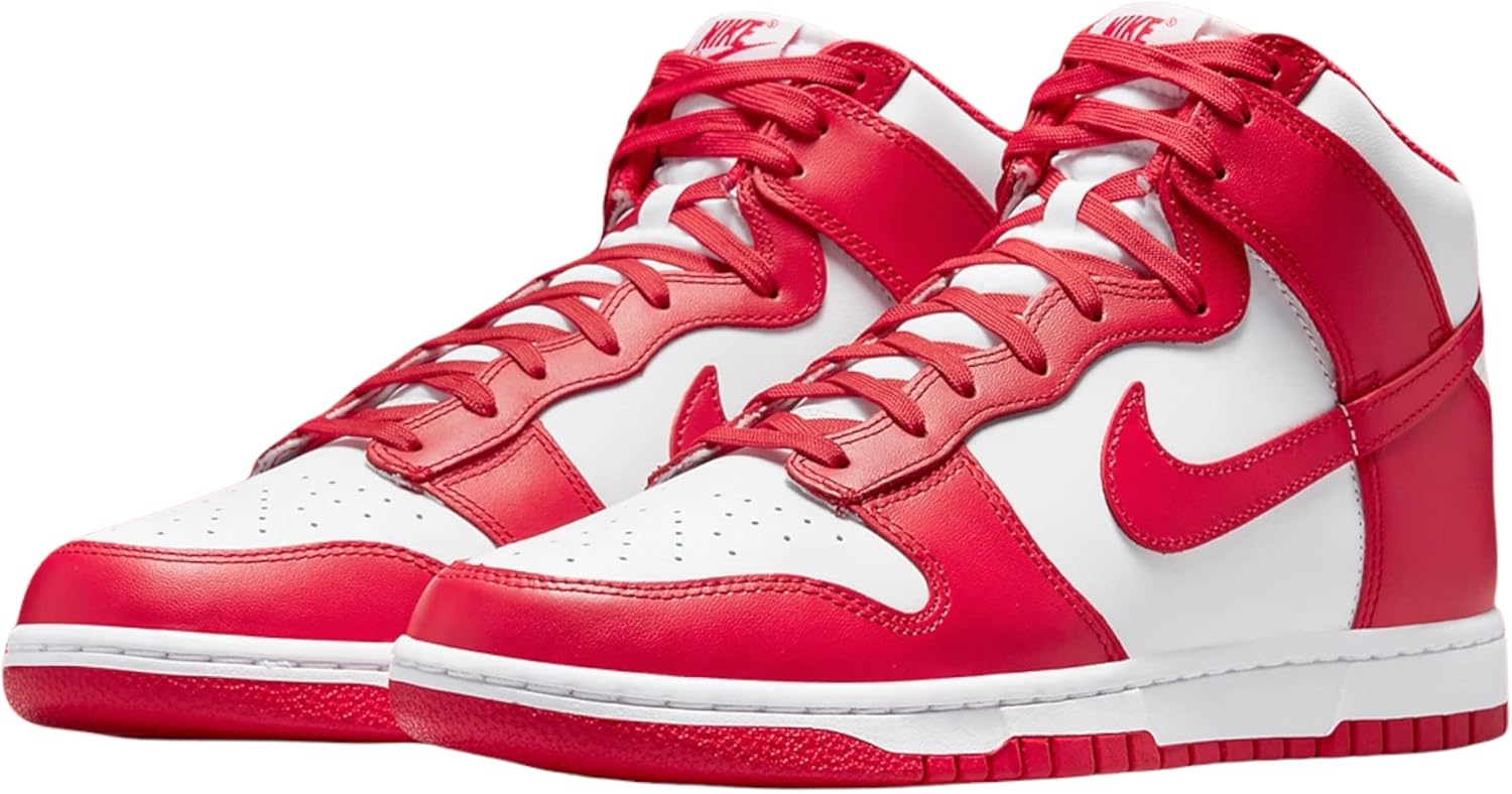 Детские кроссовки Nike Dunk High (Gs) унисекс, красный — фото 3