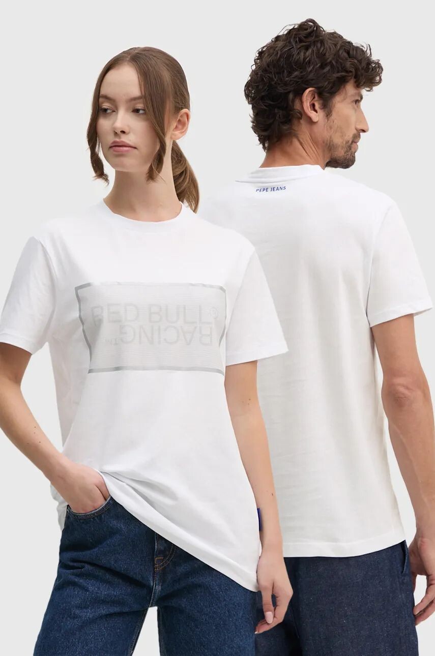 

Хлопковая футболка Red Bull Racing x Pepe Jeans Red Bull Racing x Pepe Jeans, белый