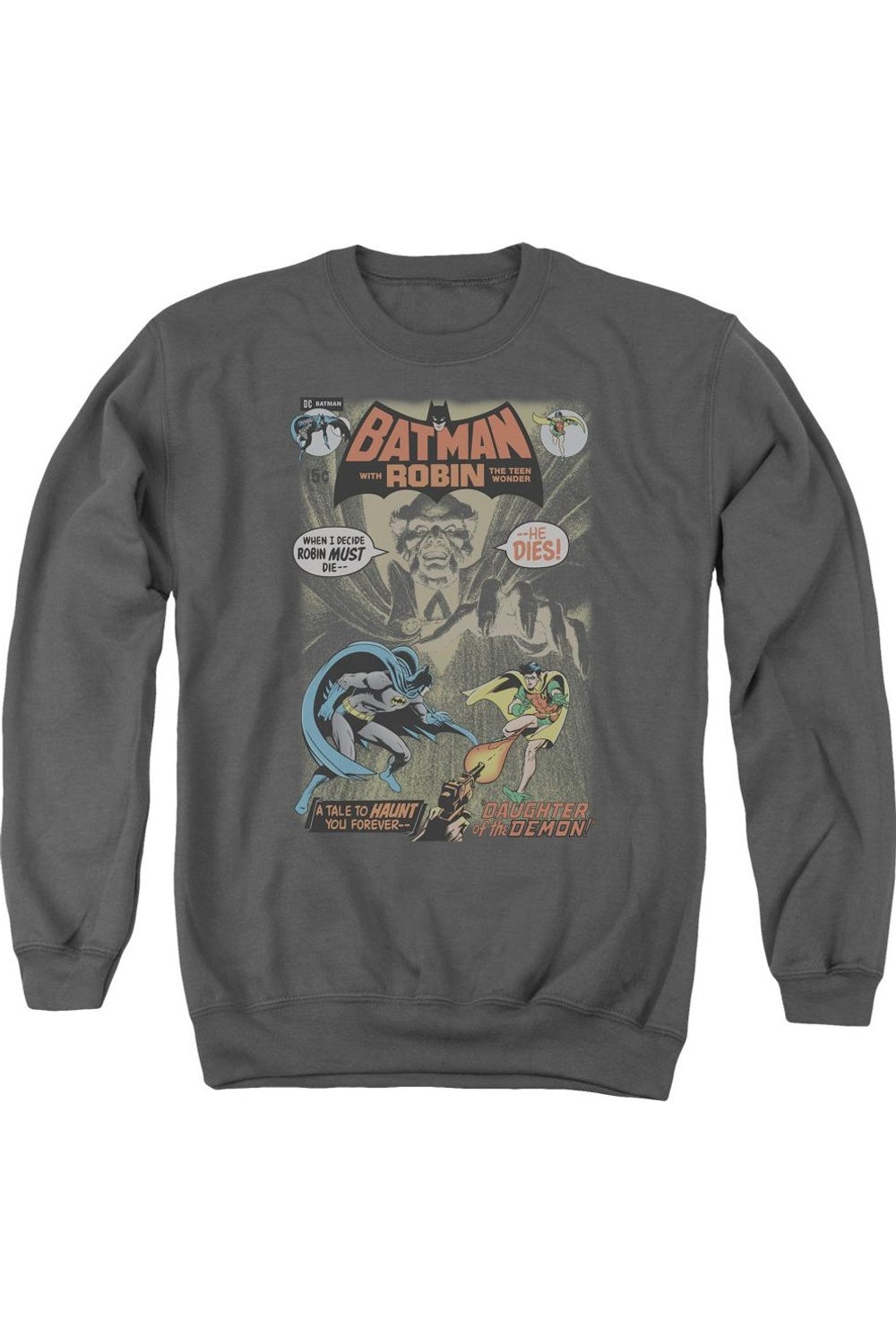 

Толстовка Batman #232 Cover Adult с круглым вырезом Gildan, цвет charcoal
