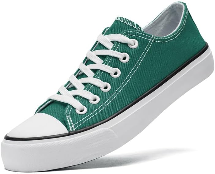 

Кеды Xraehni из холщовой ткани для женщин и мужчин, низкие, на шнурках, модные кроссовки, классические повседневные обувь для прогулок, удобные и дышащие, зеленый