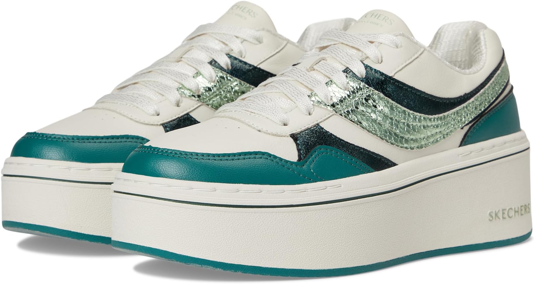 Кроссовки SKECHERS Paloma-Shimmer Takes All, Green/Natural