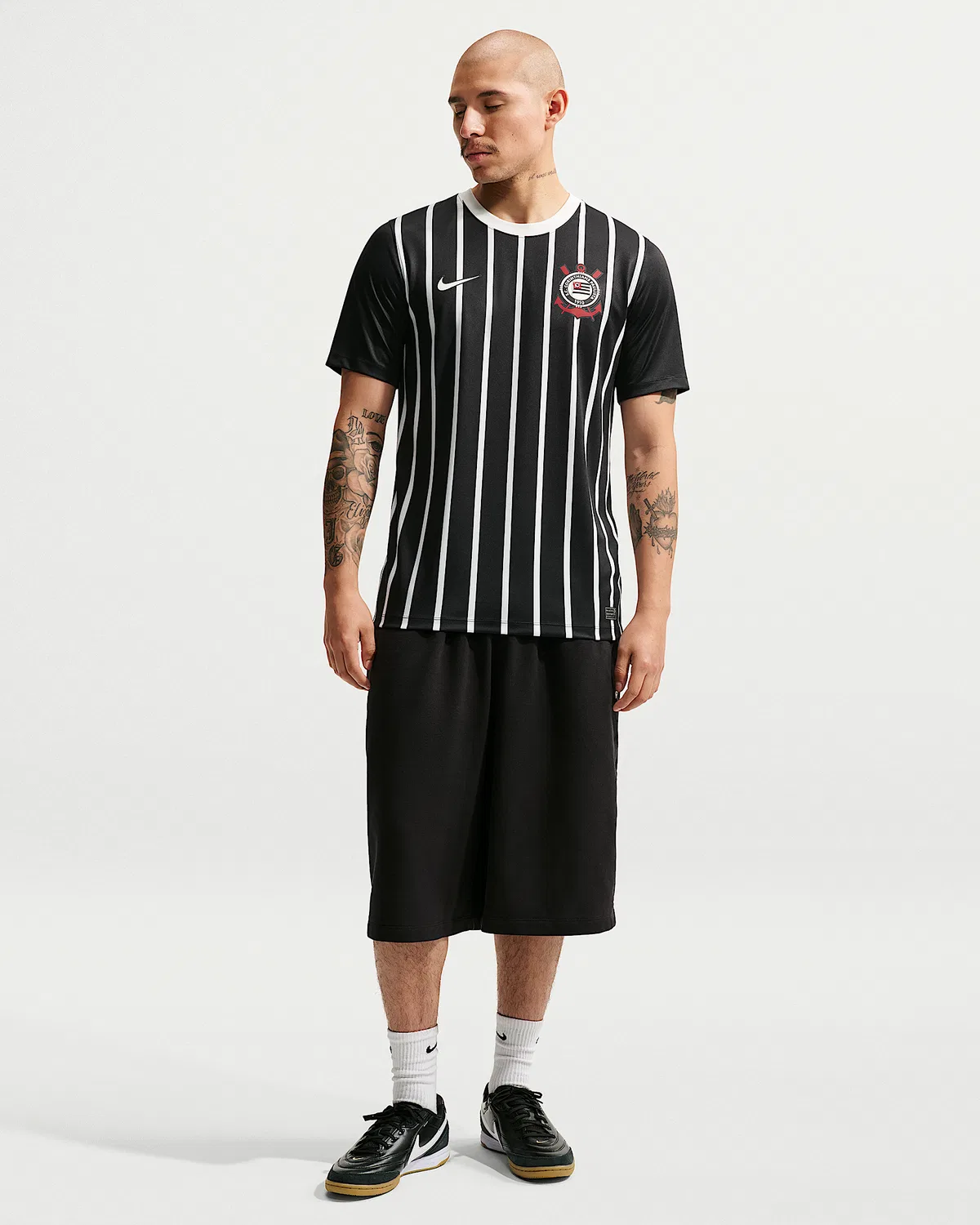 Мужская футболка Nike Dri-FIT с коротким рукавом S.C. Corinthians Away, Black/Sail/Sail — фото 4