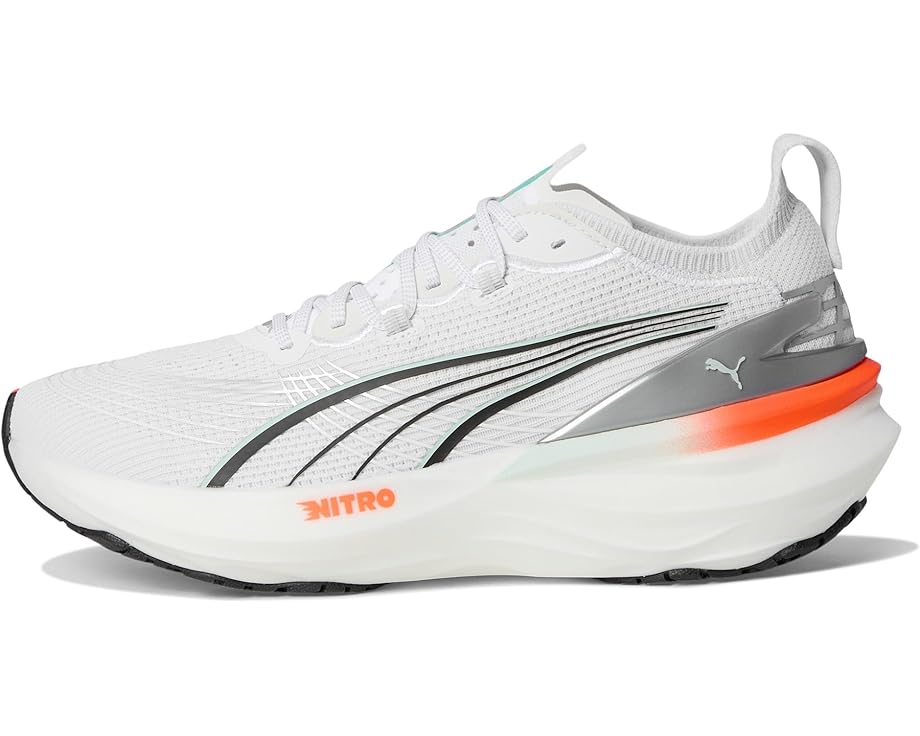 Кроссовки PUMA Foreverrun Nitro, цвет PUMA White/Glowing Red — фото 4