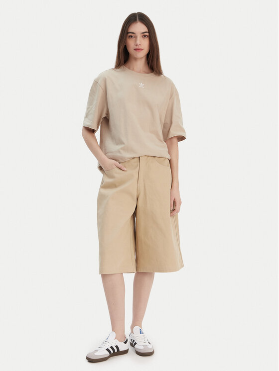 Футболка oversize Essentials Boyfriend KD1368 Adidas, бежевый — фото 2
