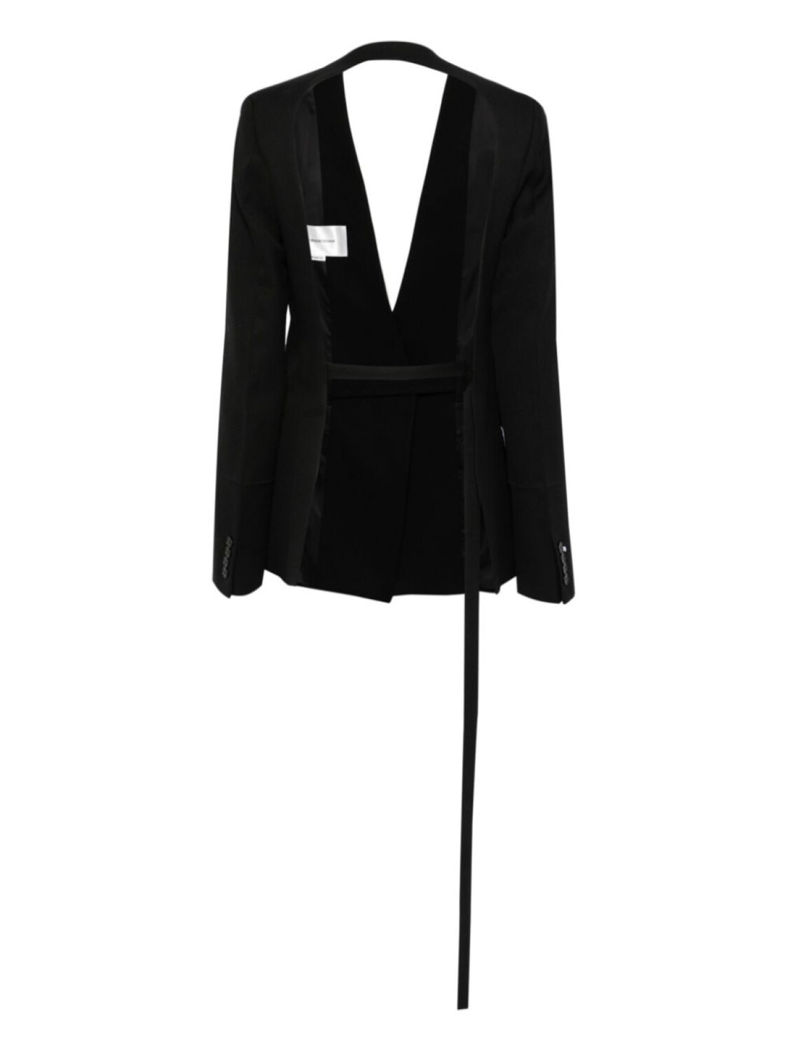 

Victoria Beckham куртка Shrunken без воротника, черный