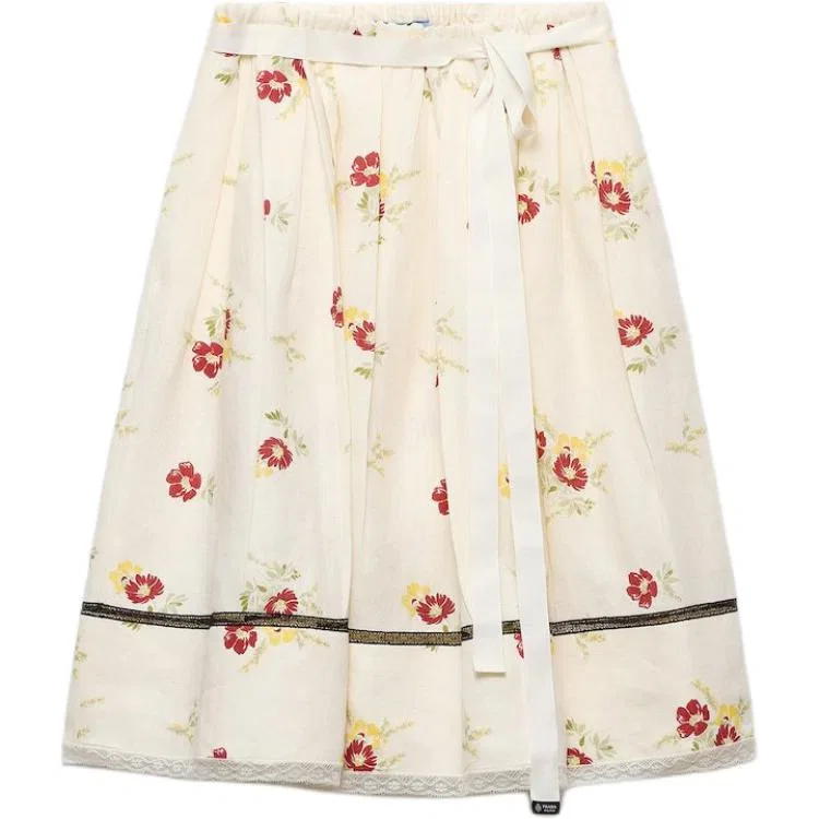 Юбка короткая PRADA красная