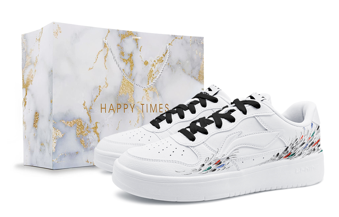 

LINING Износостойкие и легкие низкие кроссовки Pontoon Boats, мужские, черно-белые