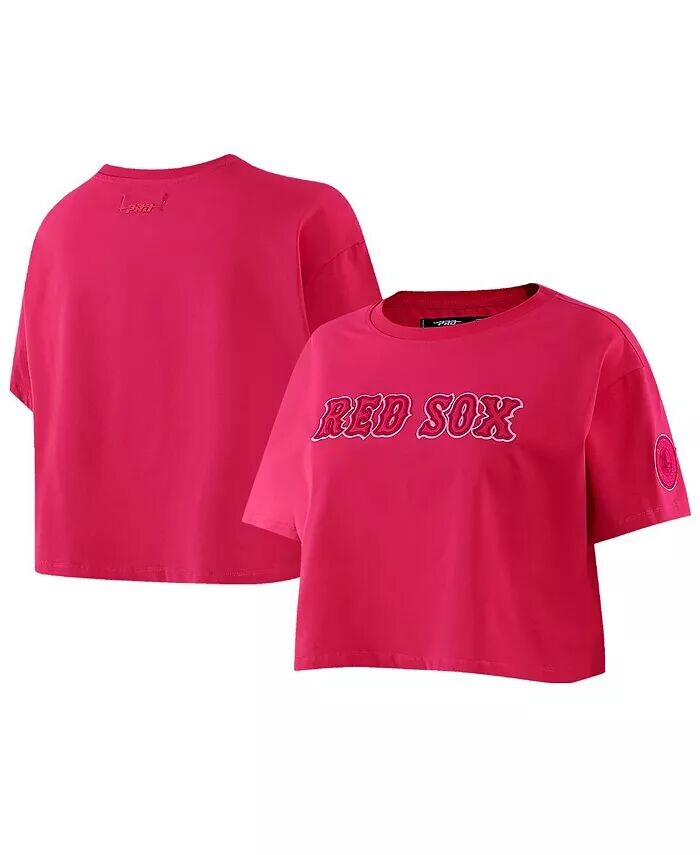 

Женская розовая укороченная футболка Boston Red Sox Triple Pink Pro Standard