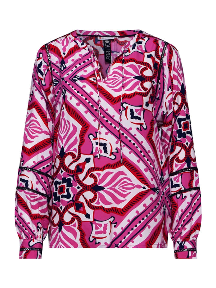 

Блуза Street One Print Tunika Bluse, розовый