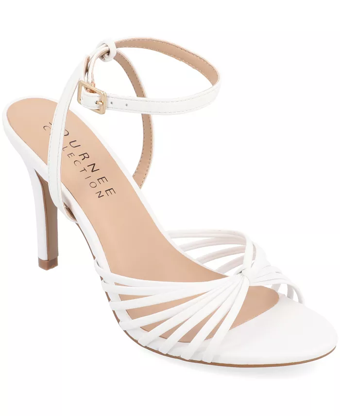 Женские босоножки Vanita Stiletto с ремешками Journee Collection, белый