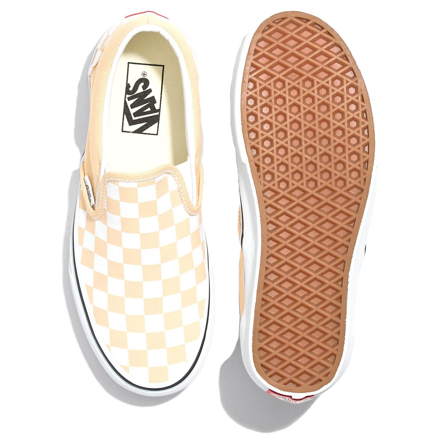 Классические туфли-лодочки «Color Theory Checkerboard - Honey Peach» Vans — фото 4