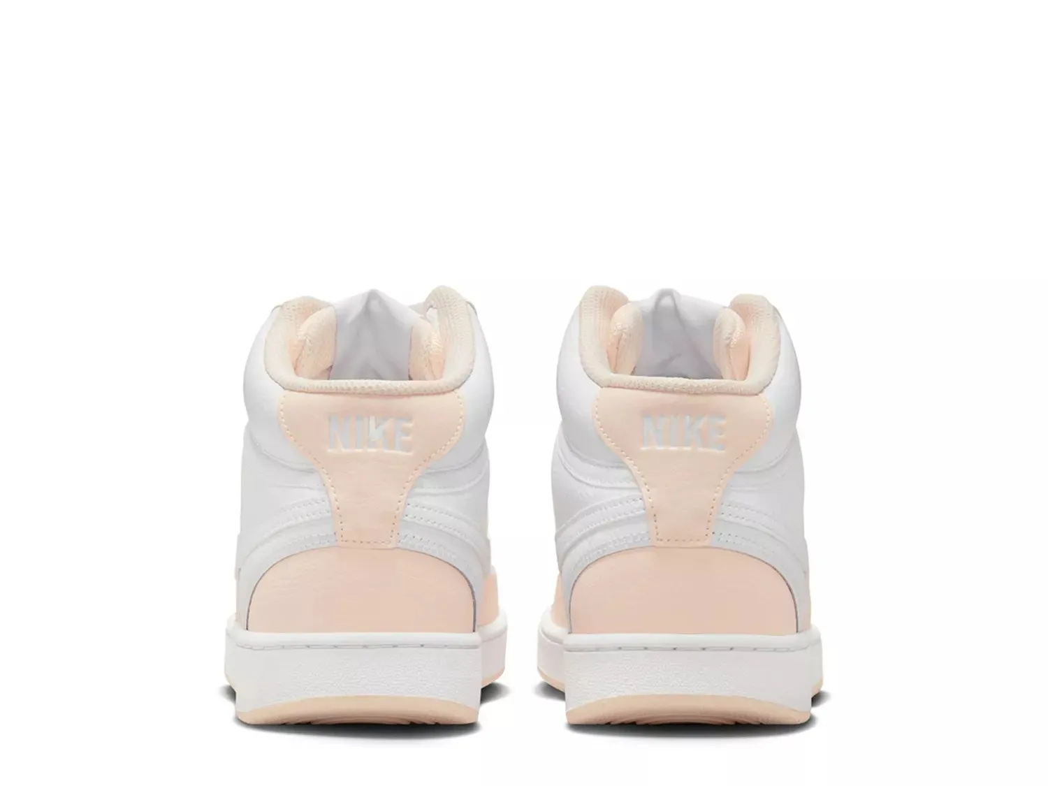 Кроссовки Nike Court Vision Mid — женские, белые/Guava Ice — фото 2