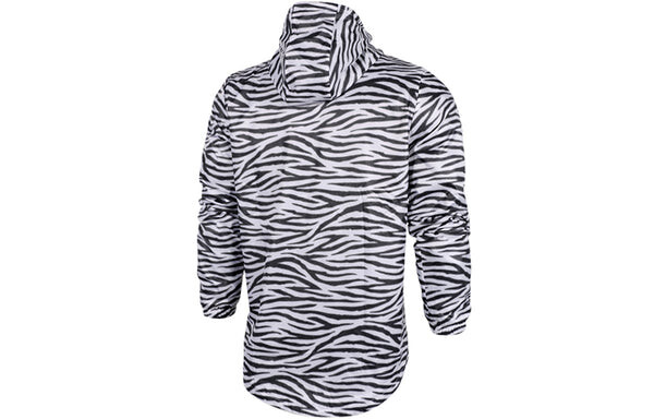 Куртка adidas Juventus Zebra Woven hooded track Jacket Black White, белый — фото 2