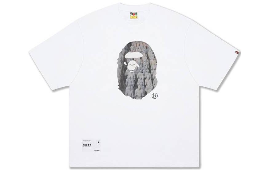 

Футболка Bape Ape World Series для мужчин A Bathing Ape, белый