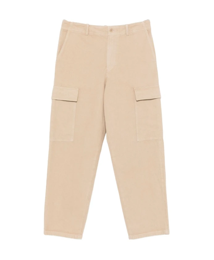 

Бежевые хлопковые брюки с карманами A.P.C., бежевый