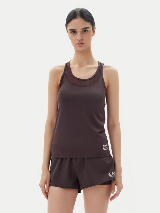 

Техническая футболка стандартный крой 7W000237 AF12509 U6278 Ea7 Emporio Armani, коричневый