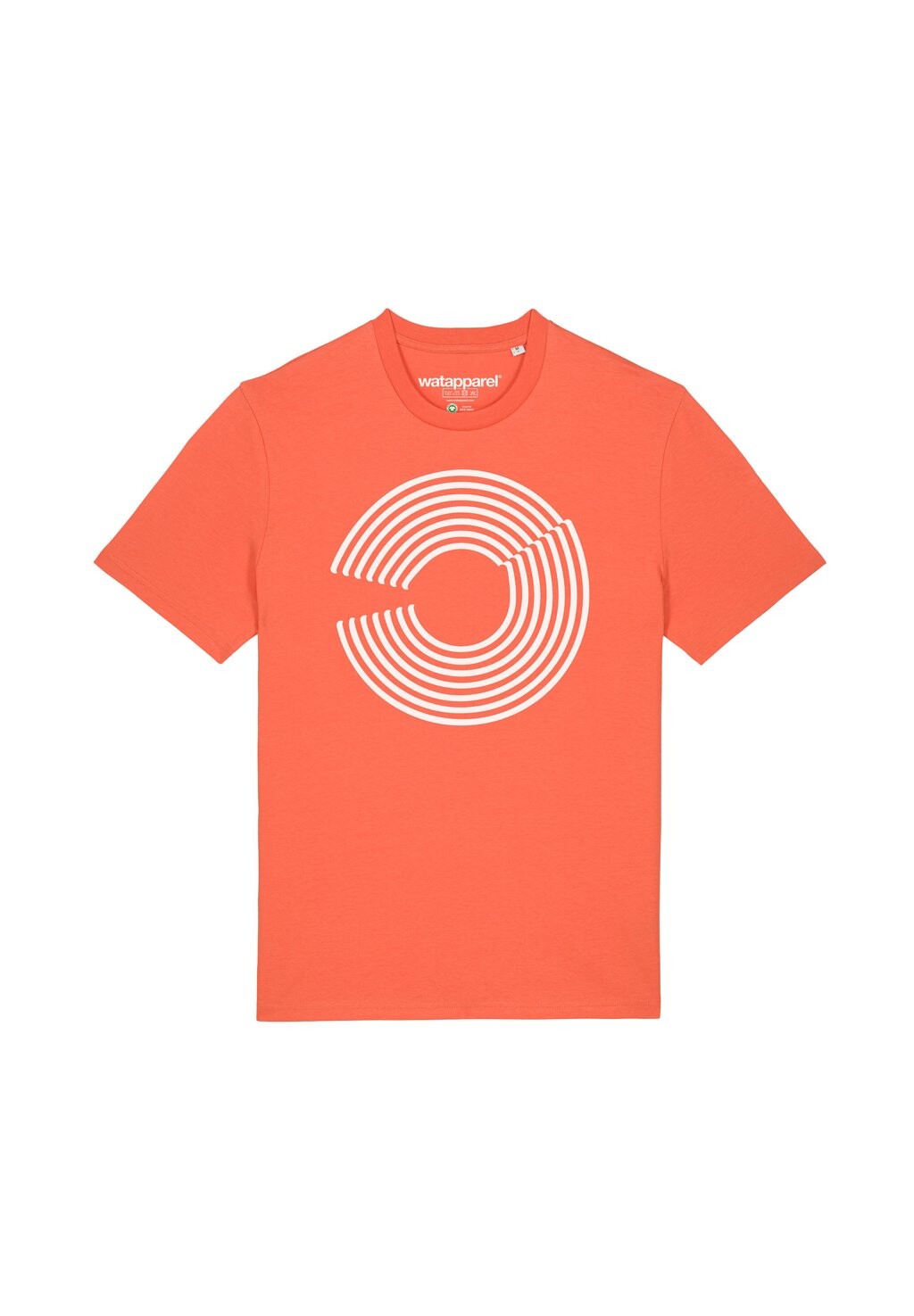 

Футболка с принтом ABSTRACT 01 watapparel, красный