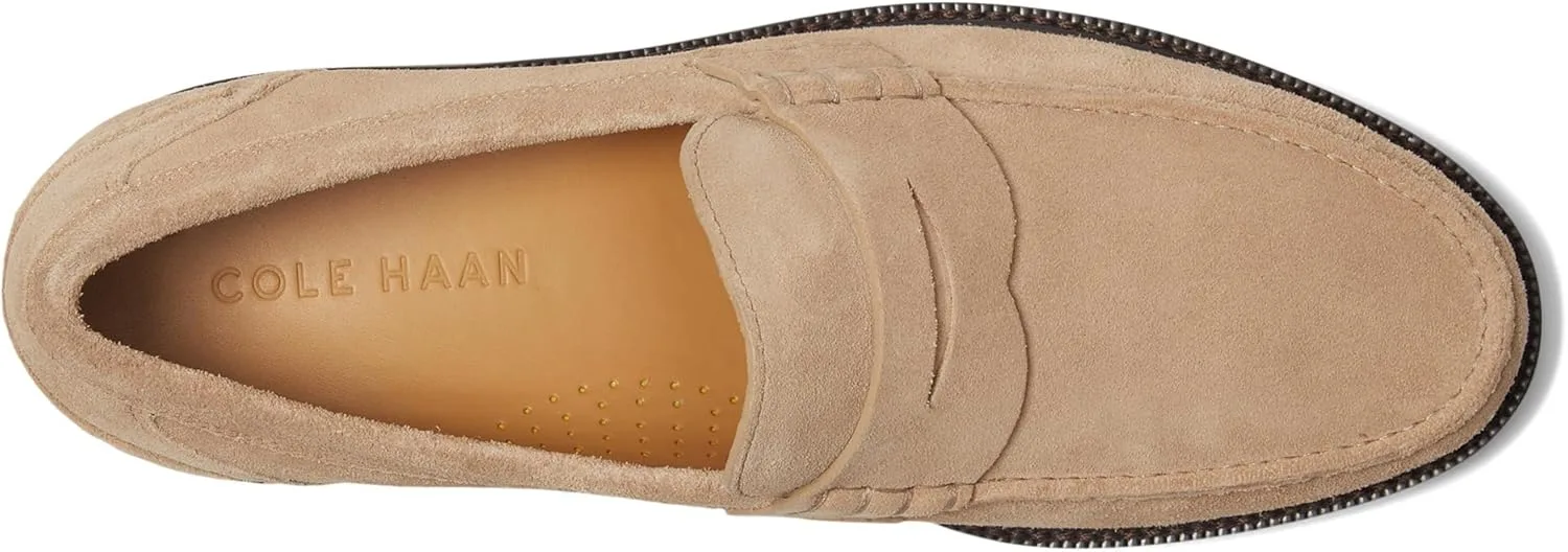 Мужские лоферы Cole Haan Pinch Prep Penny, бежевый/шоколадный — фото 2