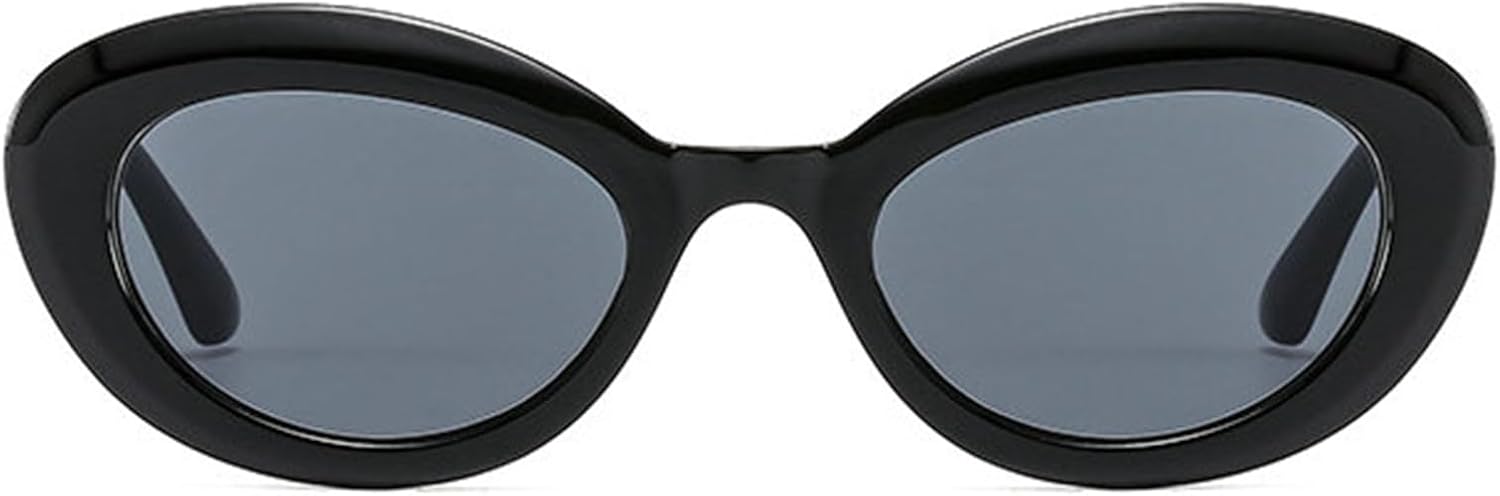 

Солнцезащитные очки Helena Retro Cat Eye в футуристическом стиле для женщин, градиентные, с защитой от УФ-излучения UV400, для мужчин, овальные, в стиле Y2K, S65, Black