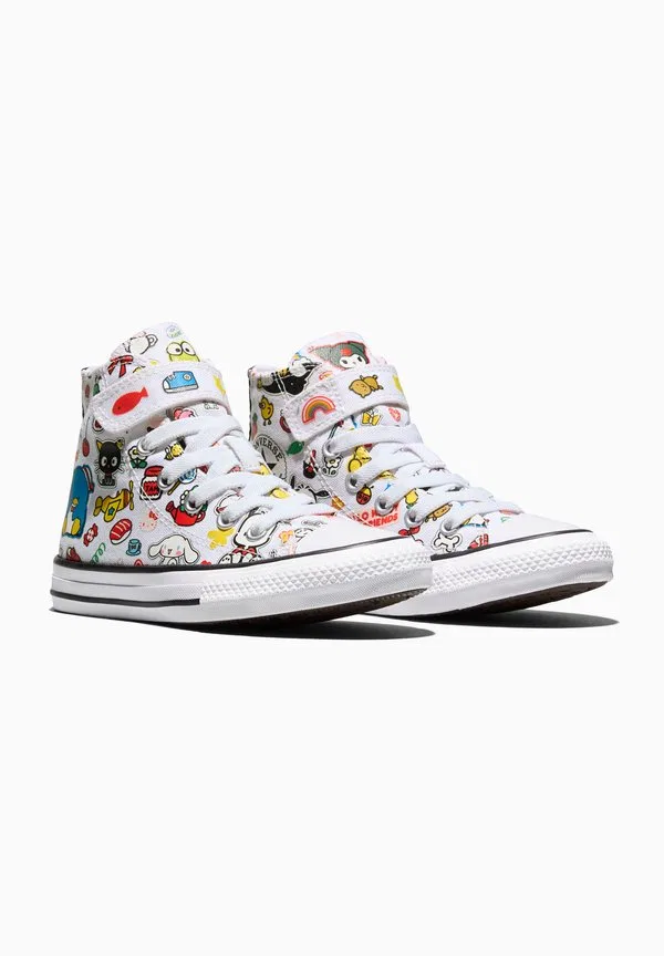 Кроссовки chuck taylor с изображением hello kitty и ее друзей Converse, White White Black — фото 2