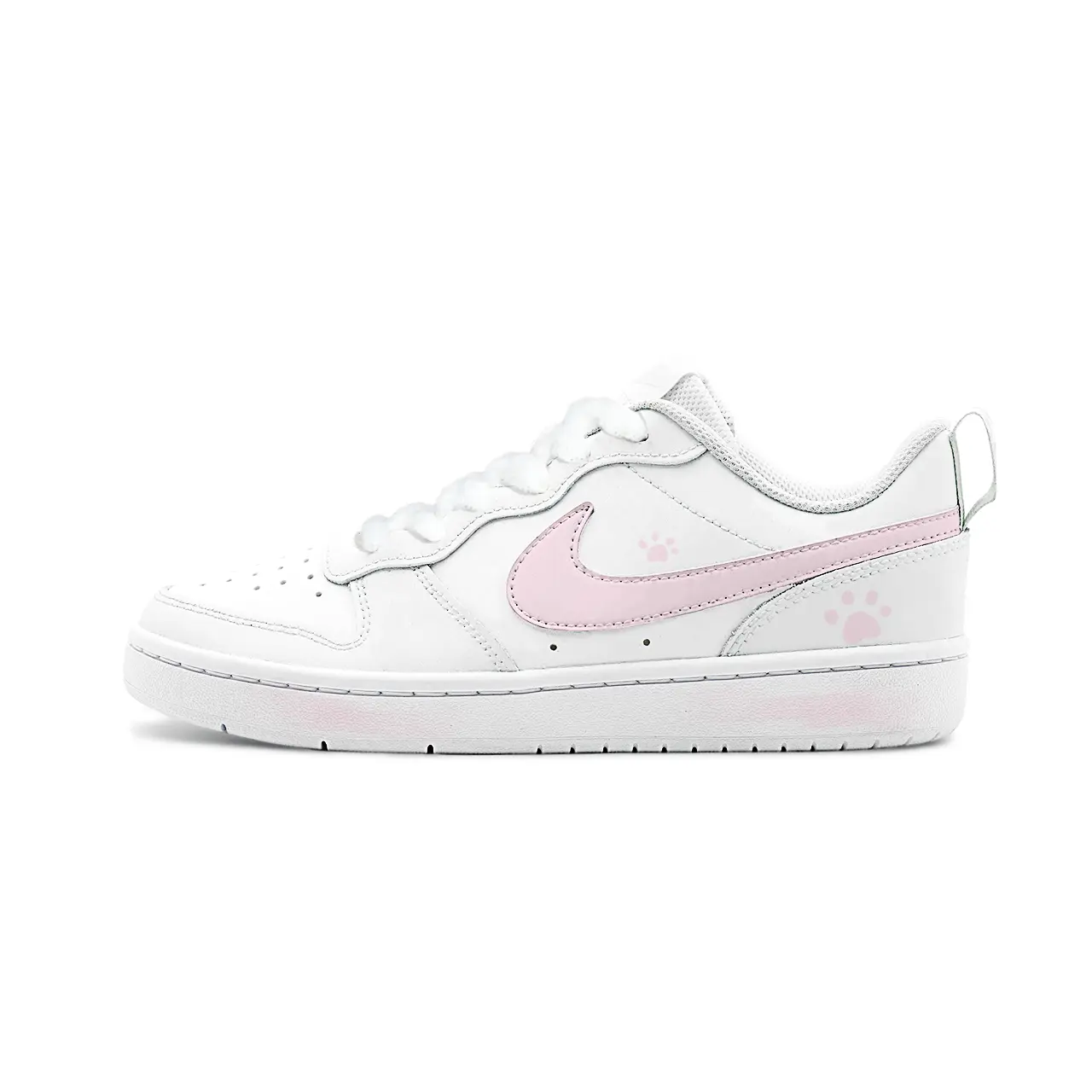 

Детские кроссовки для скейтбординга Court Borough Low 2 для подростков Nike, белый/розовый