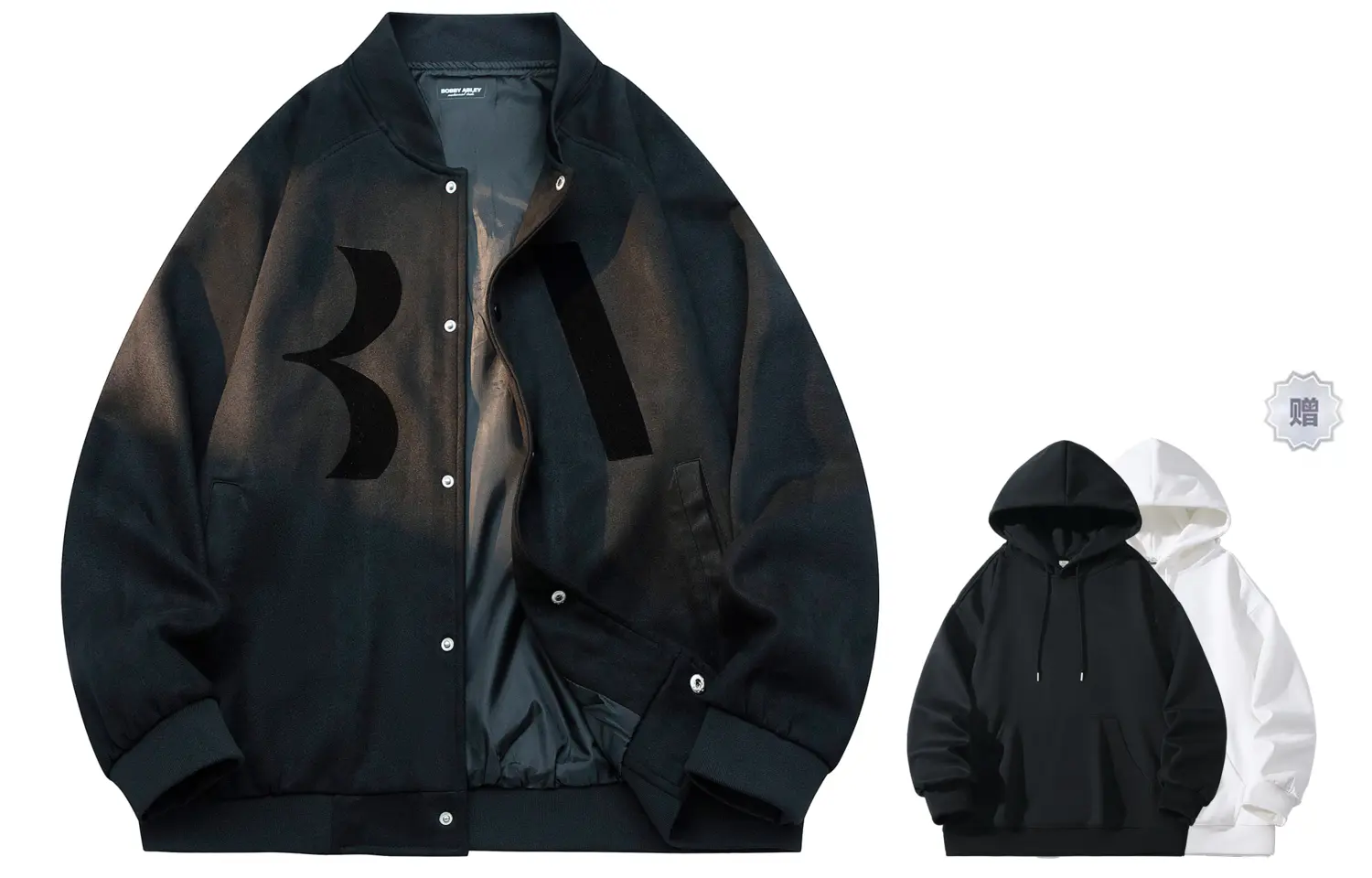 

BOBBY ABLEY Куртка Unisex, Black (Comes with Brand Sweatshirt)