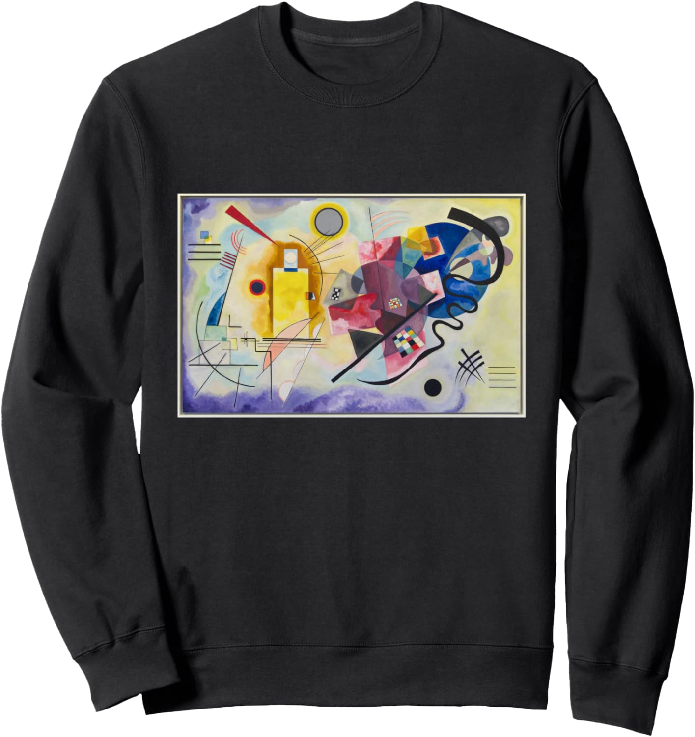 

Абстрактное искусство Кандинского в желто-красно-синих тонах. Современная толстовка, черная Great Paintings Designs, Черный, Абстрактное искусство Кандинского в желто-красно-синих тонах. Современная толстовка, черная Great Paintings Designs