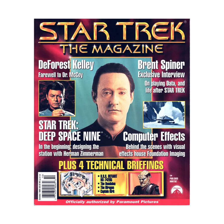 

Журнал Vol. 1, #6 "Farewell to Dr. McCoy, Brent Spiner Interview, Computer Effects", Star Trek - The Magazine