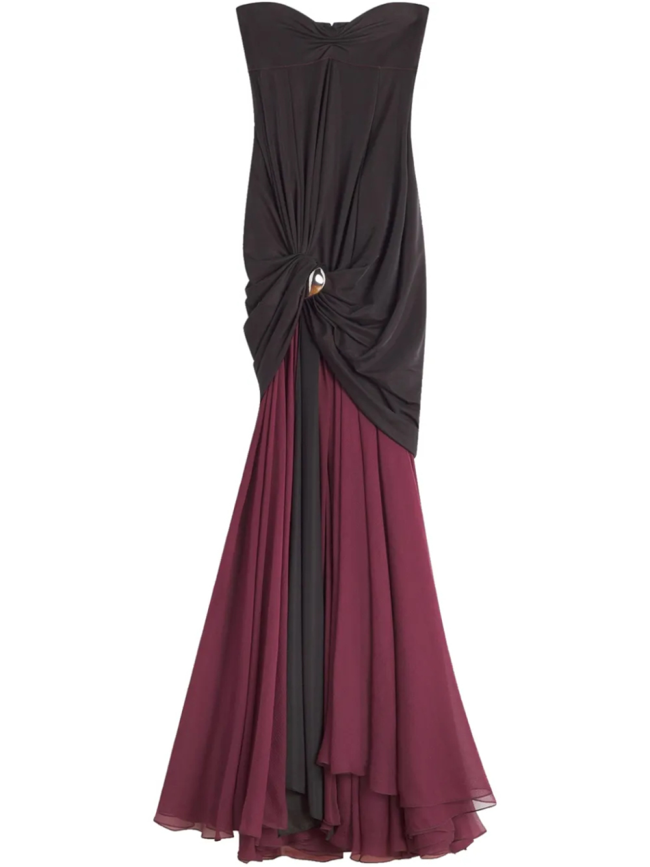 

Платье с драпировкой Lanvin, коричневый