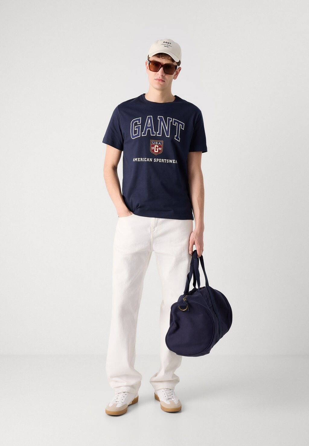 

Футболка с принтом GRAPHIC GANT, темно-синий