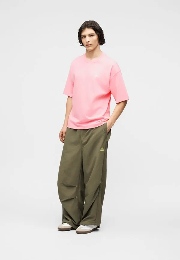 Свободная футболка унисекс, базовая футболка Adidas Originals, Light Pink