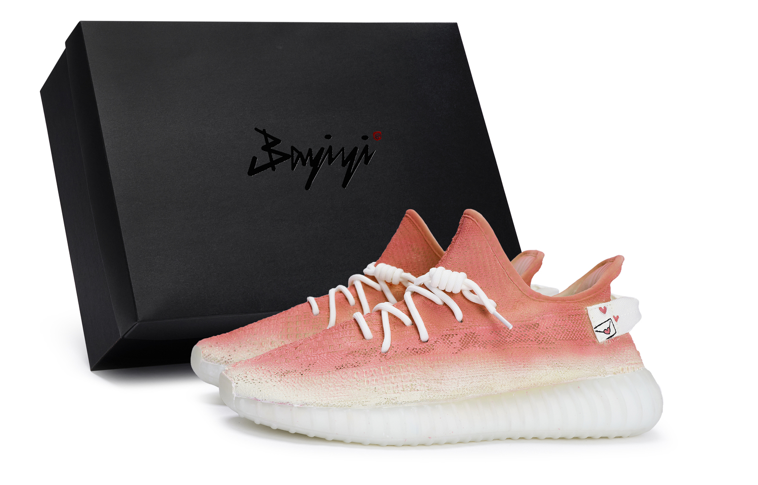 

Adidas Originals Yeezy Boost 350 V2 повседневные кроссовки унисекс низкие белые с оранжевым и красным, цвет White Orange Red