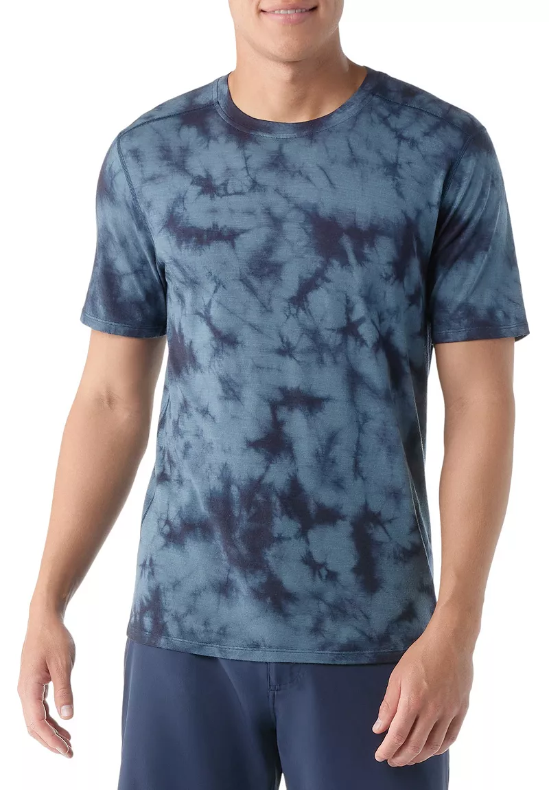 

Мужская футболка Smartwool из мериноса SS, цвет Pewter Blue Wash
