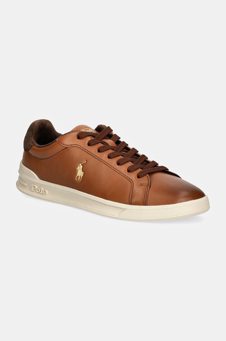 

Кожаные кроссовки Polo Ralph Lauren Hrt Ct II, коричневый