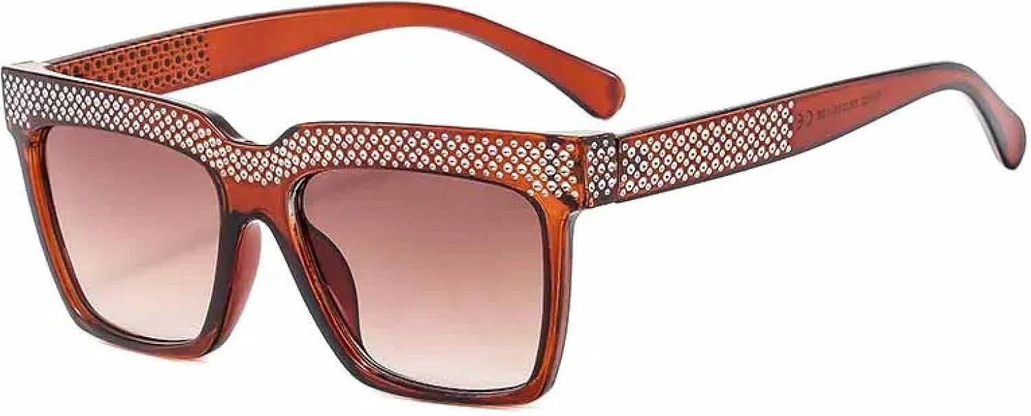 

Классические роскошные солнцезащитные очки для женщин и мужчин, модные ретро-очки для уличной фотографии, солнцезащитные очки с защитой от УФ-излучения UV400 TKKTLLT, Brown Tea