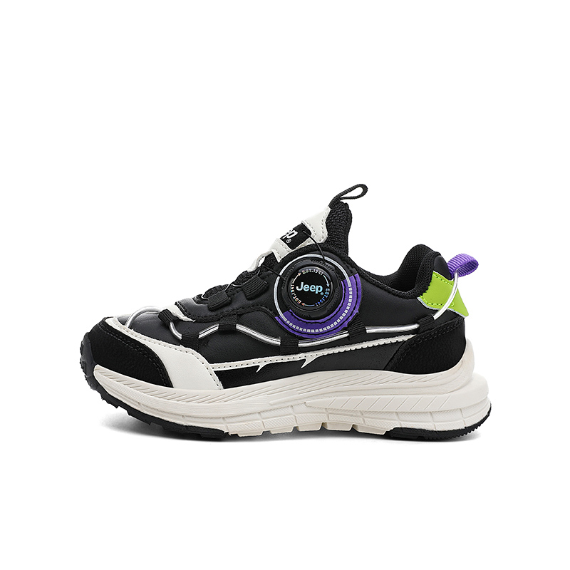 

Jeep Беговые кроссовки Running Collection Lightweight Cushioning Slip Resistant Low top черные для детей