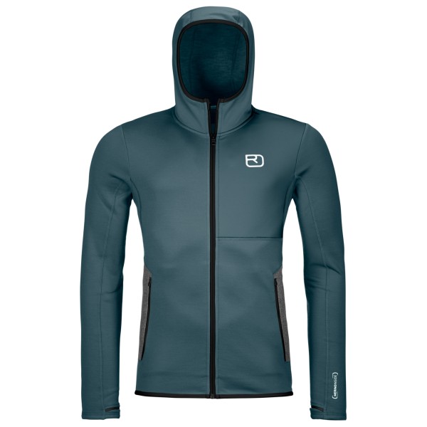 

Флисовая толстовка с капюшоном - куртка из мериносовой шерсти Ortovox, серый