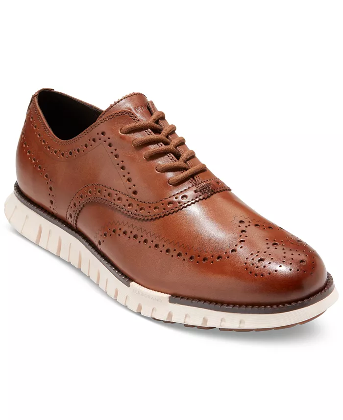 

Мужские оксфорды ZERØGRAND Remastered с перфорацией и шнуровкой Cole Haan, коричневый