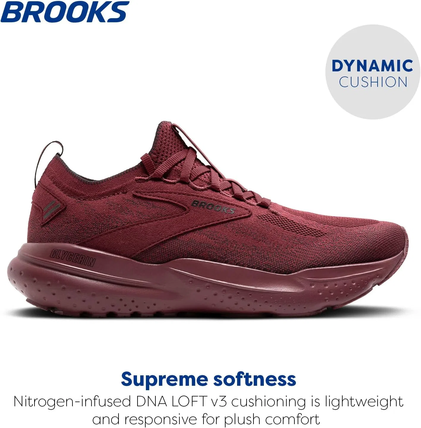 Мужские кроссовки Brooks Glycerin Stealthfit 21, Truffle Black — фото 3