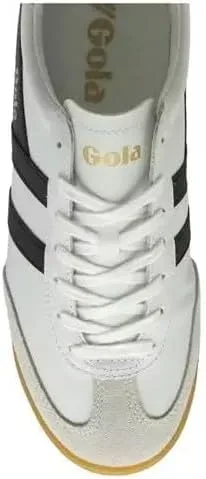 Кроссовки Gola Torpedo Leather, белый/черный/оранжевый — фото 4